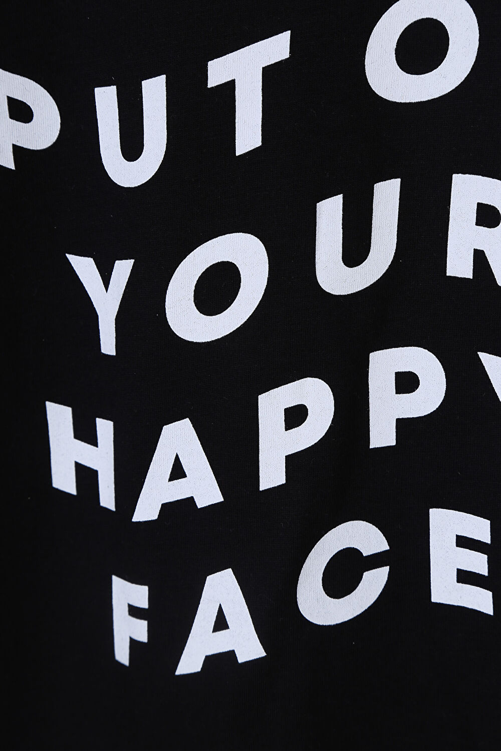 Happy Face Çocuk Uzun Kollu T-Shirt Siyah_3