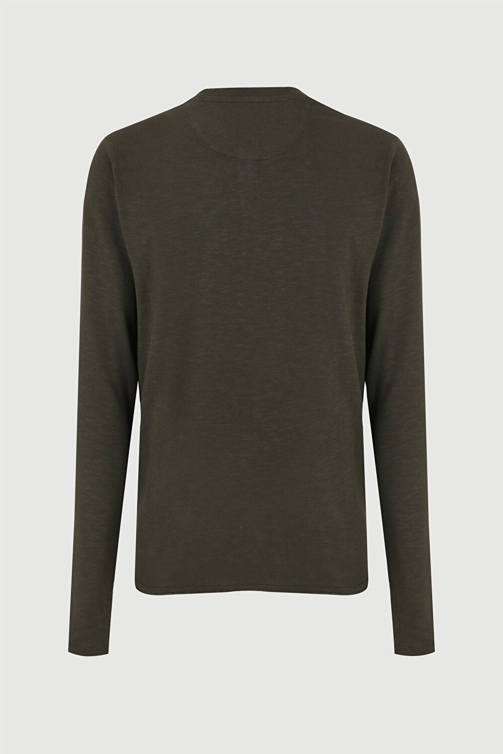 Haki Bisiklet Yaka T-Shirt_5