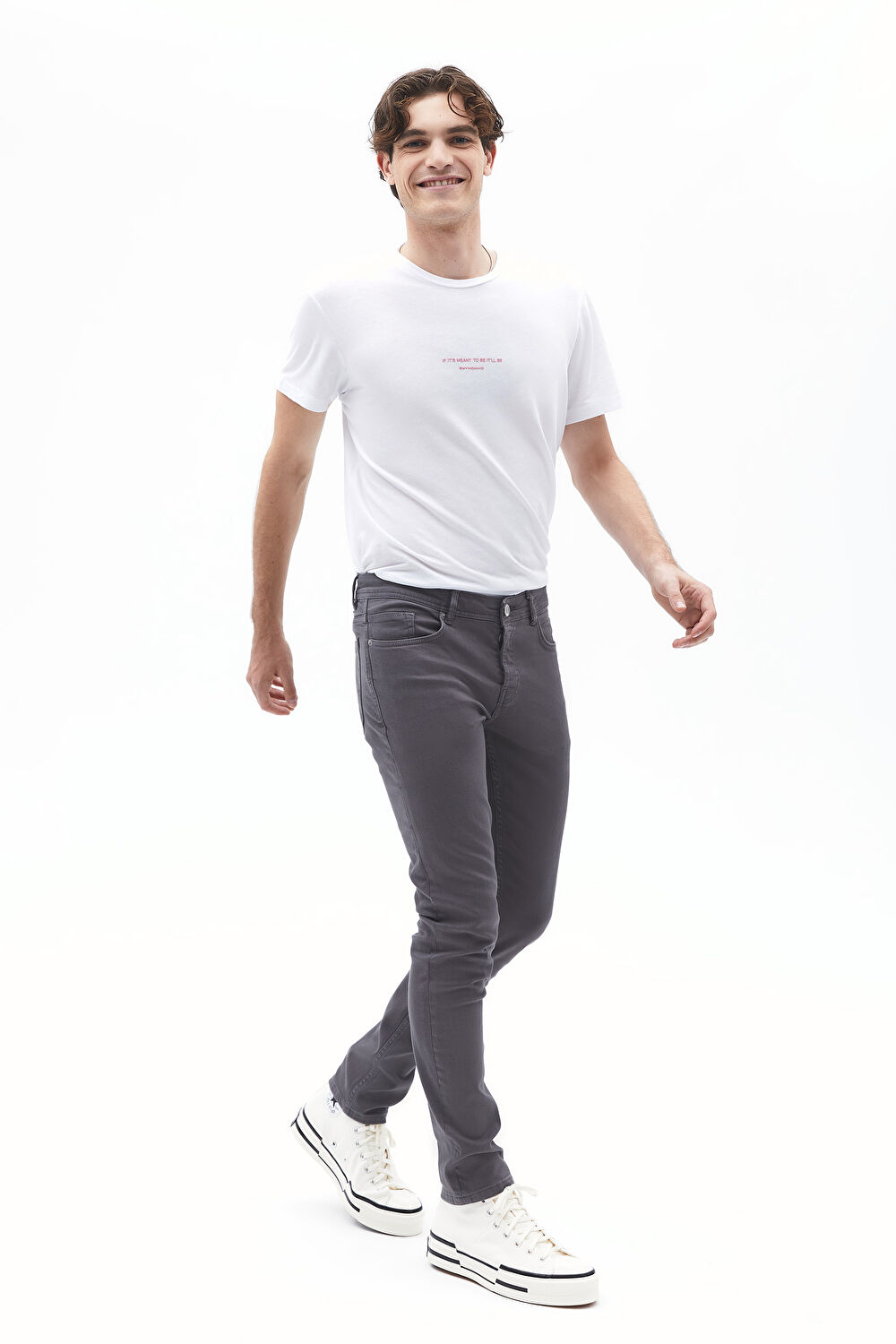 Gri Dar Paça Jean Pantolon_3