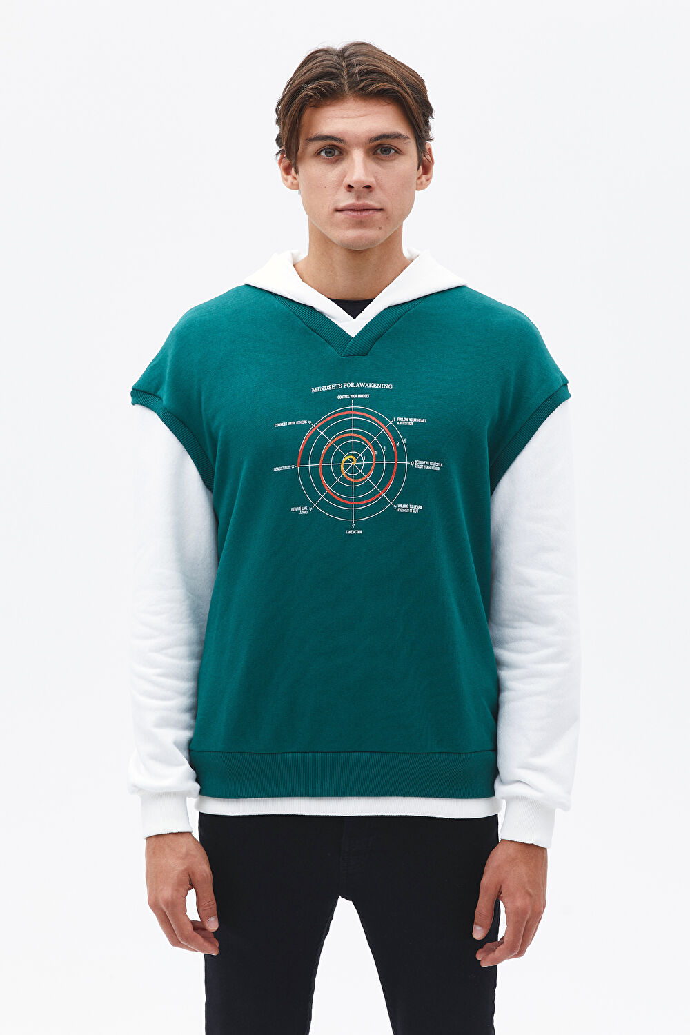 Yeşil Kapuşonlu Sweatshirt_0