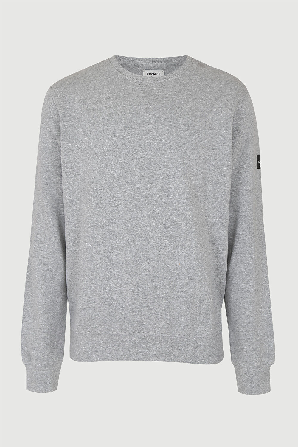 Gri Melanj Bisiklet Yaka Sweatshirt_0