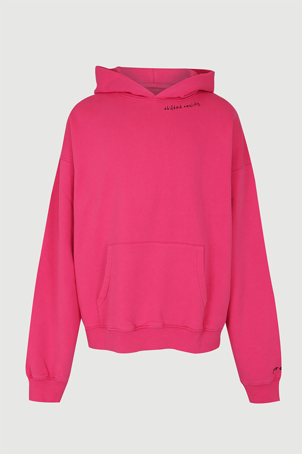 Pembe Oversize Kapuşonlu Sweatshirt_0