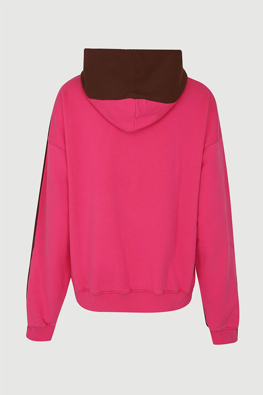 Kahve Oversize Kapuşonlu Sweatshirt_2