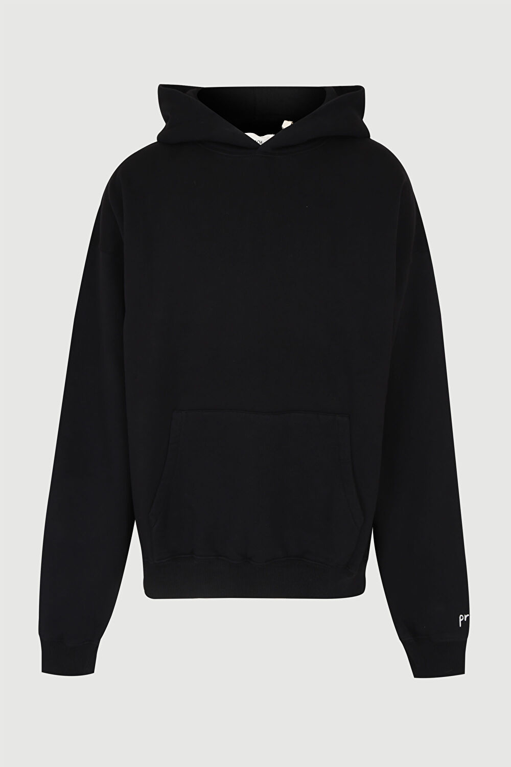 Siyah Oversize Kapuşonlu Sweatshirt_0