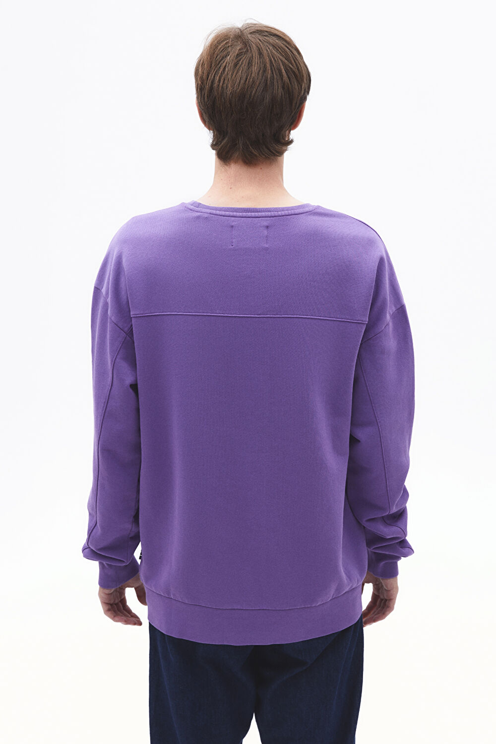 Lila Oversize Bisiklet Yaka Sweatshirt_2