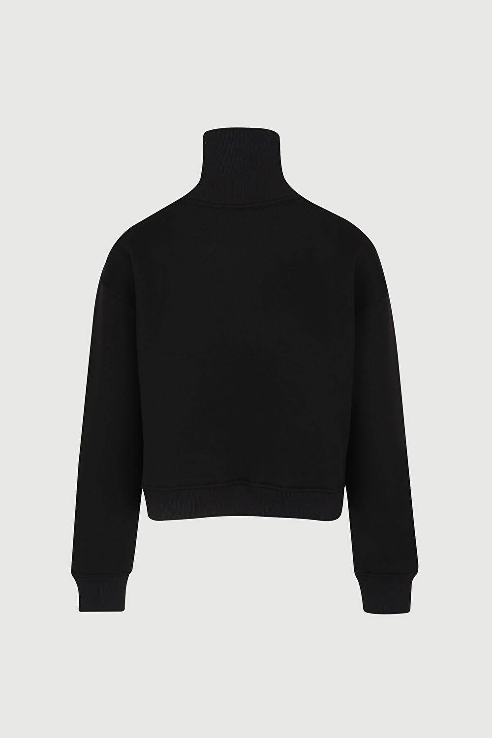 Siyah Balıkçı Yaka Sweatshirt_2