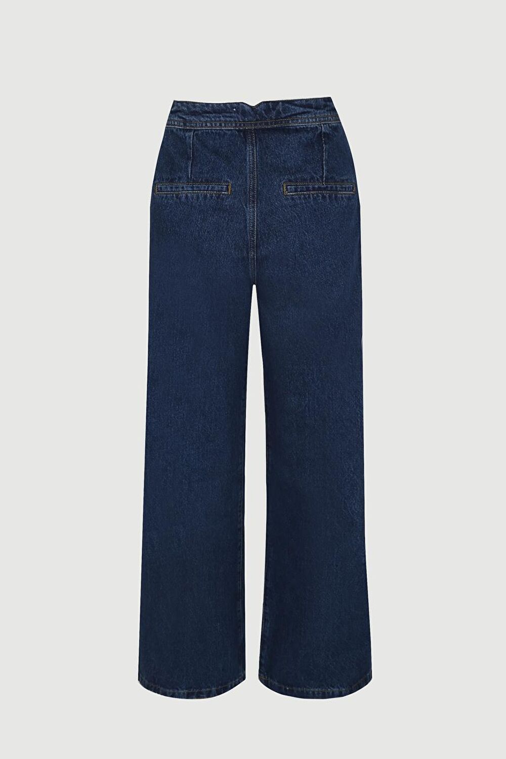 Mavi Bol Paça Denim Pantolon_5