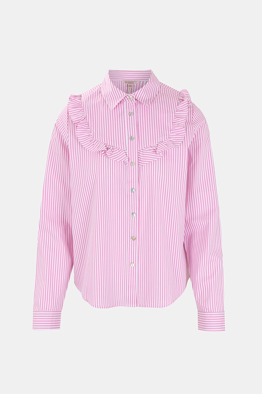 Tailored Pembe Çizgili Hakim Yaka Gömlek_4