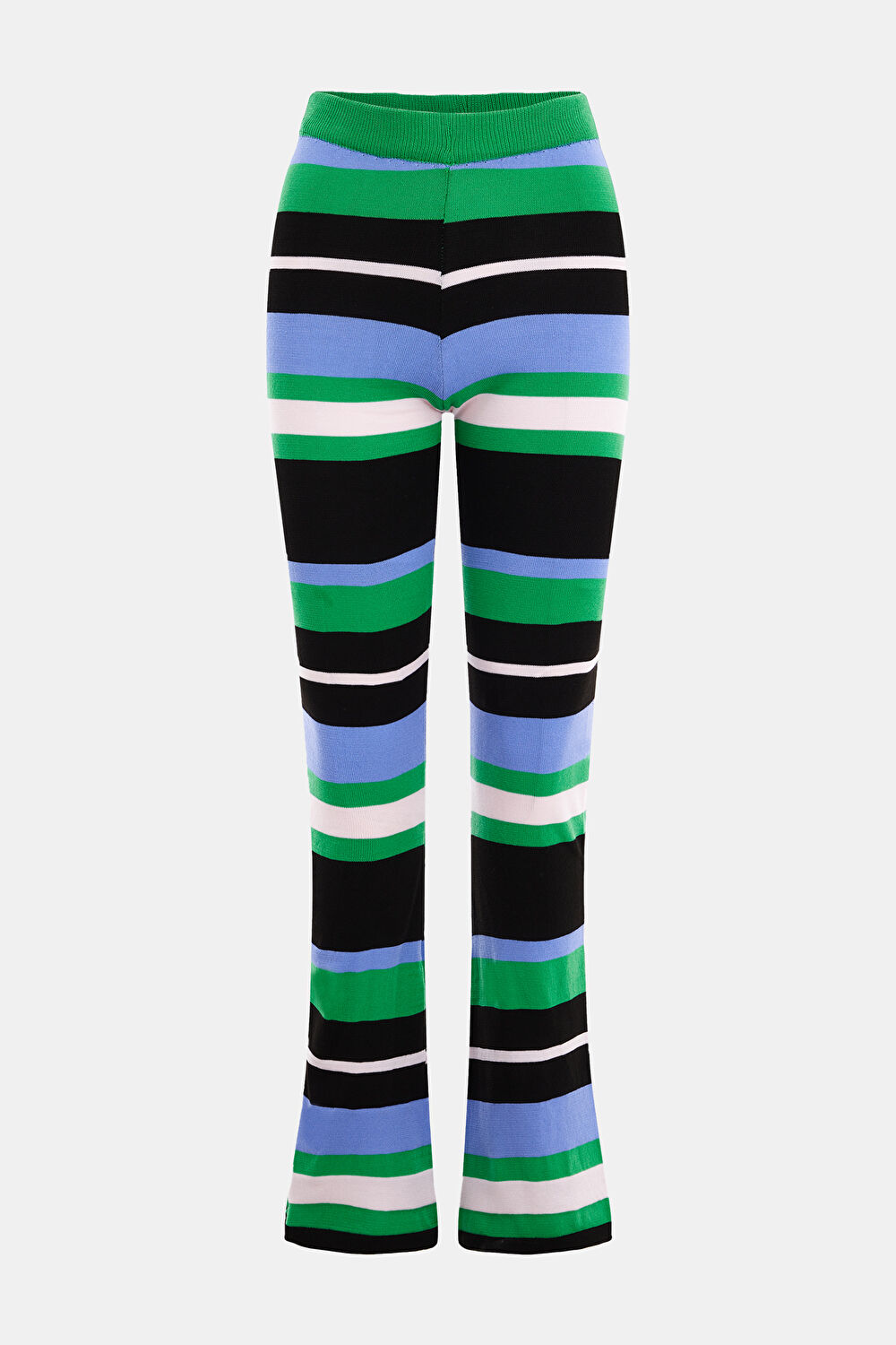 Yeşil Bol Paça Pantolon_0
