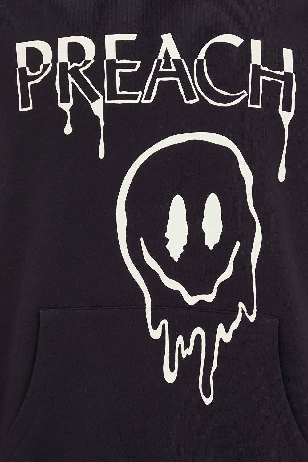 Siyah Oversize Kapuşonlu Sweatshirt_6
