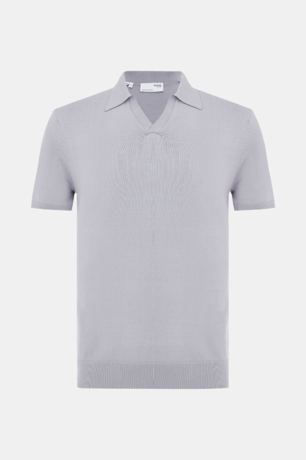 Lila Polo Yaka T-Shirt_0