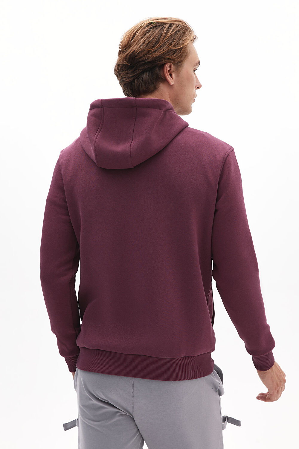 Bordo Kapuşonlu Sweatshirt_3