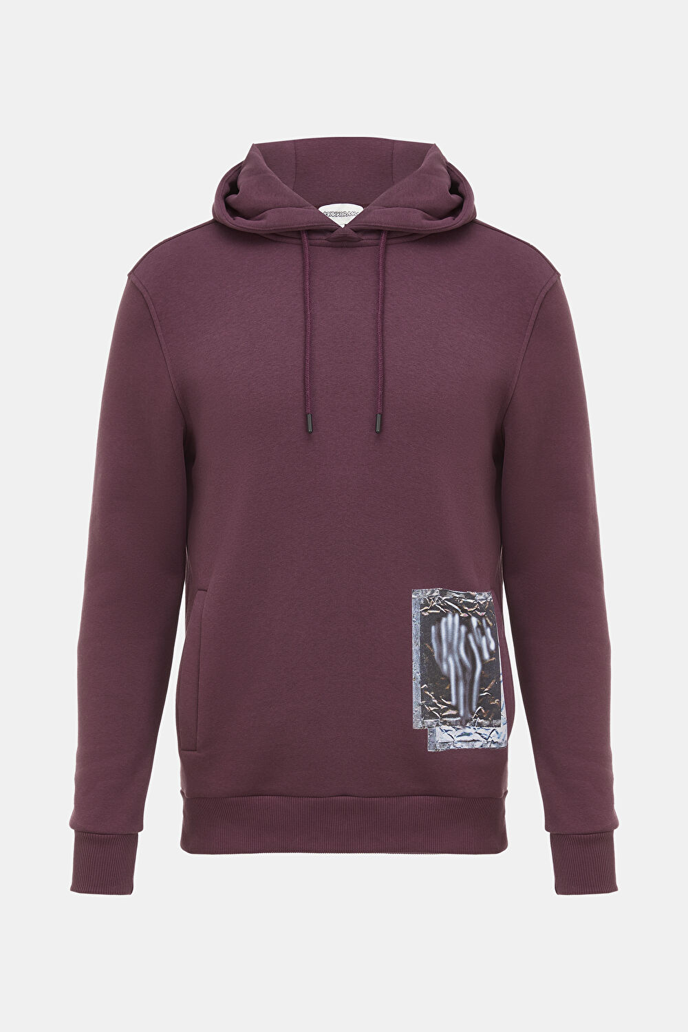 Bordo Kapuşonlu Sweatshirt_4