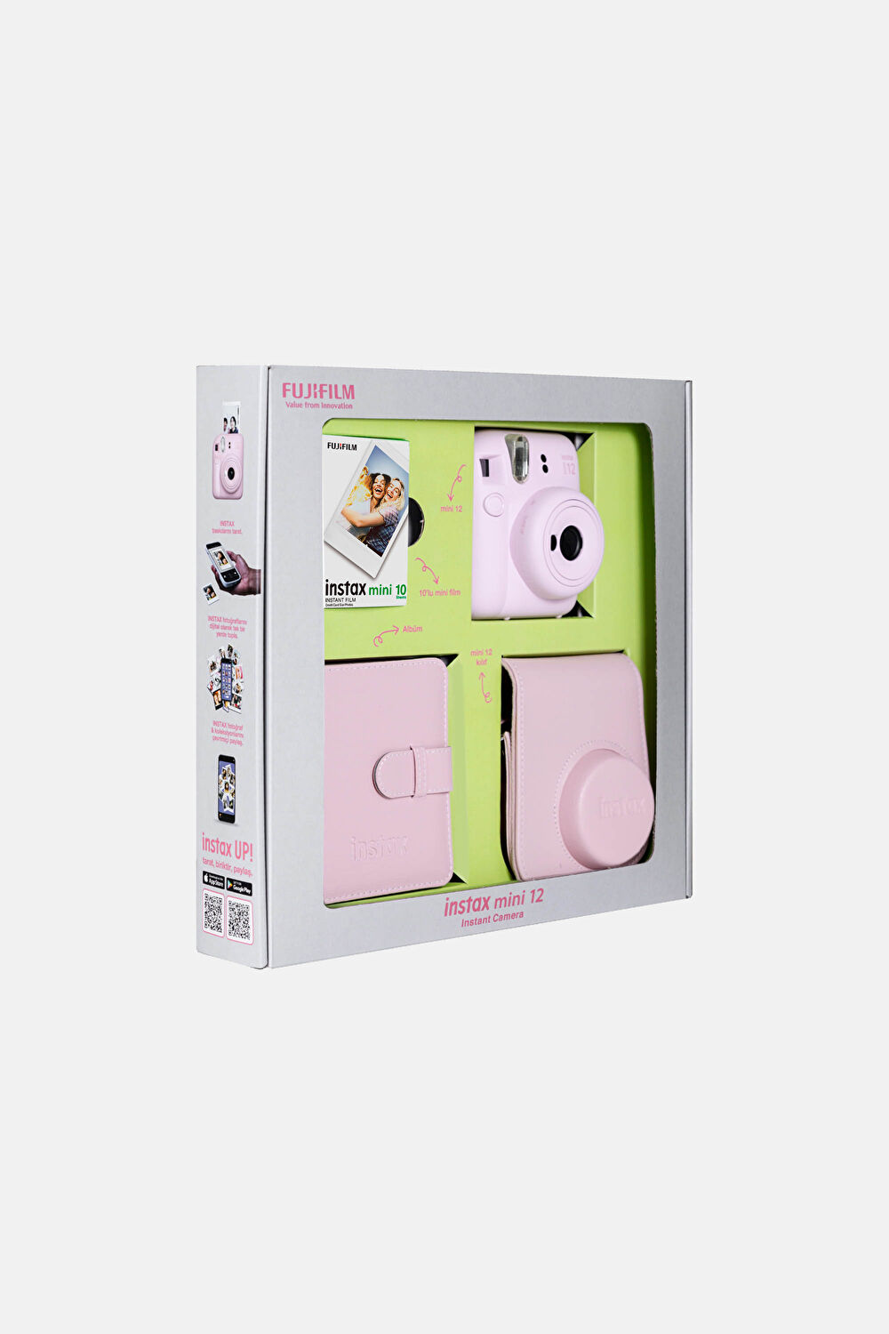 Instax Mini 12 Blossom Pembe Bundle Box_2