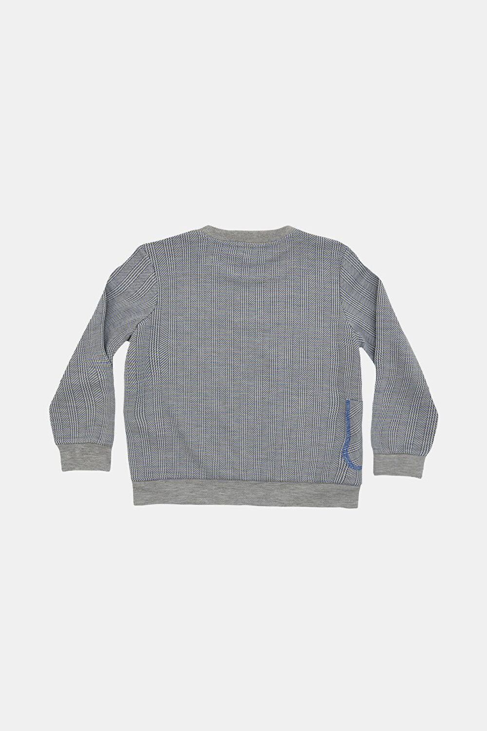 Erkek Çocuk Çok Renkli Bisiklet Yaka Sweatshirt_3