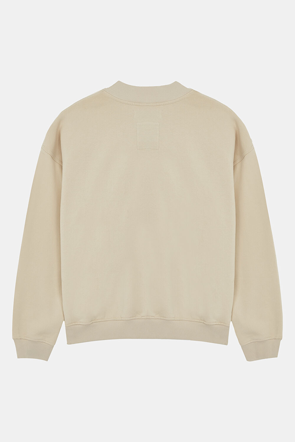 Ekru Bisiklet Yaka Sweatshirt_2