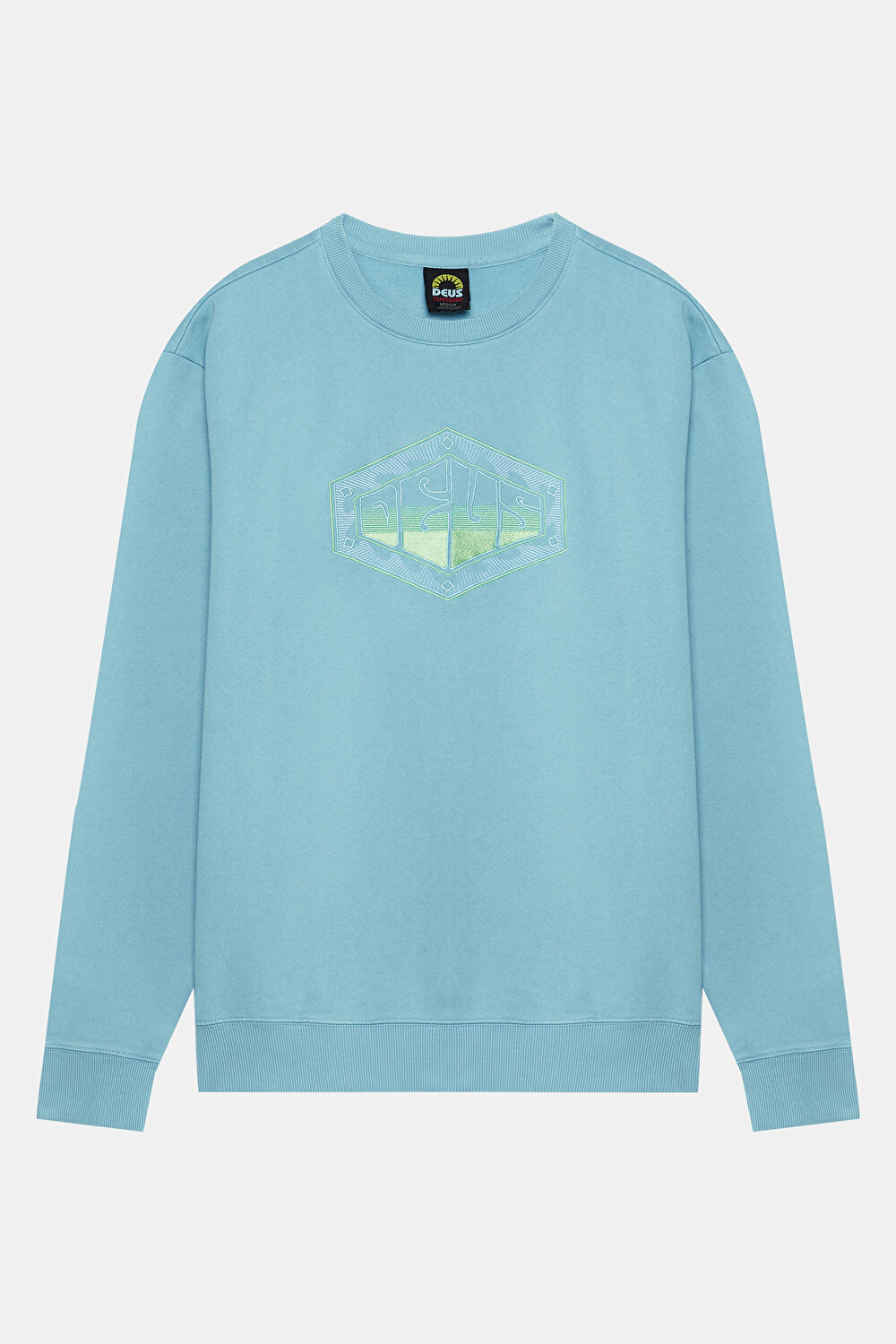 Mavi Relax Kalıp Bisiklet Yaka Sweatshirt_0