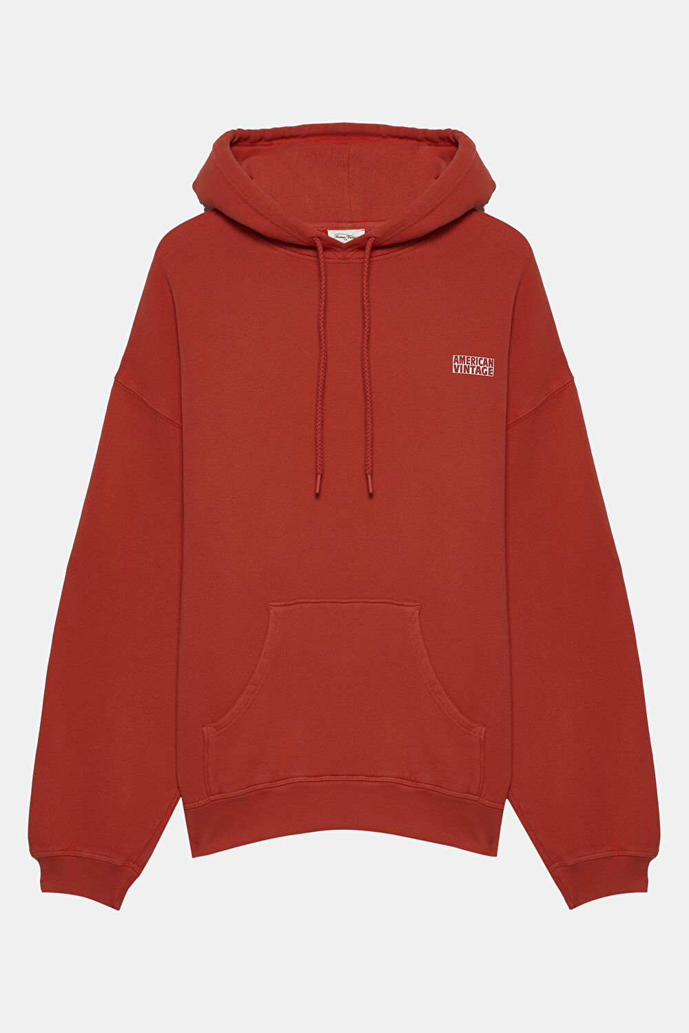 Kırmızı Relax Kalıp Kapuşonlu Sweatshirt_0