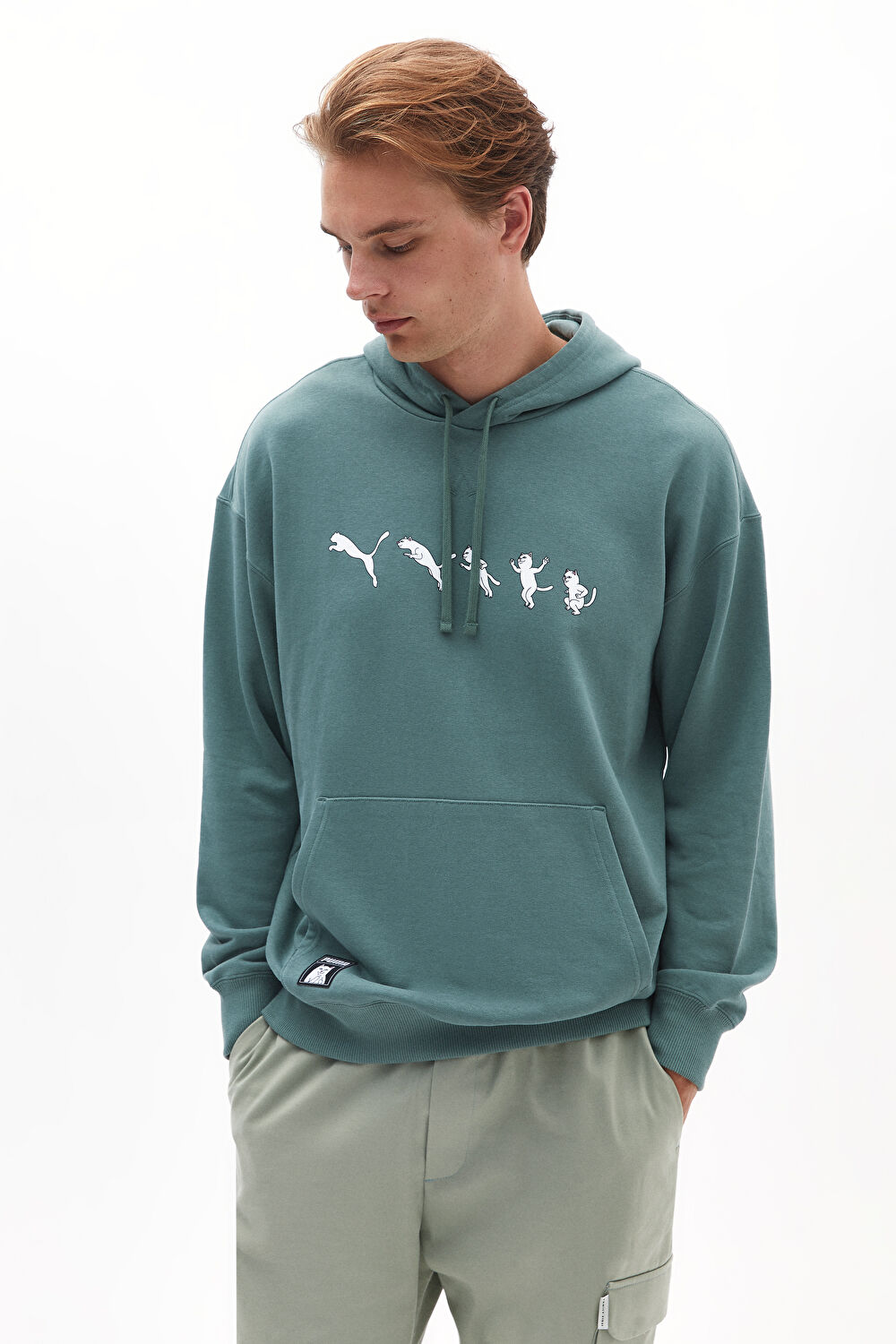 Ripndip Petrol Relax Kalıp Kapuşonlu Sweatshirt_0