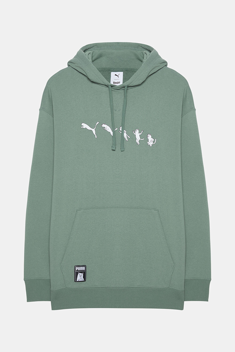 Ripndip Petrol Relax Kalıp Kapuşonlu Sweatshirt_3