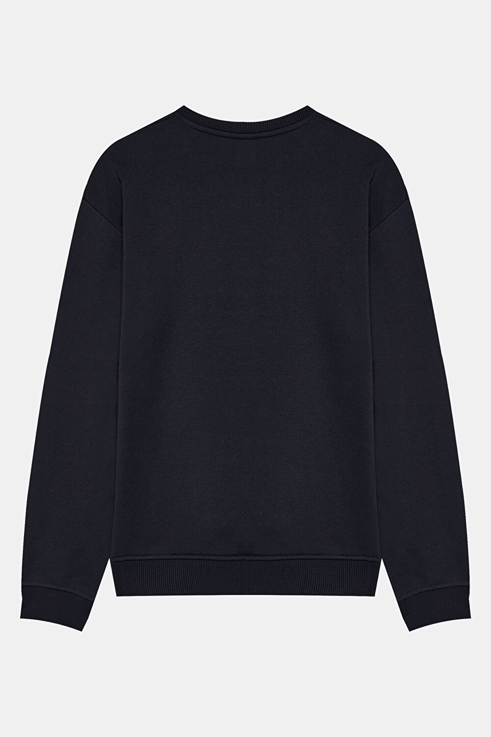 Lacivert Bisiklet Yaka Sweatshirt_2