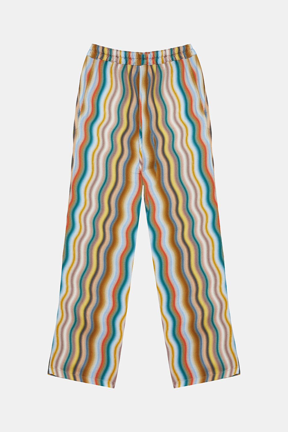 Çok Renkli Bol Paça Pantolon_5