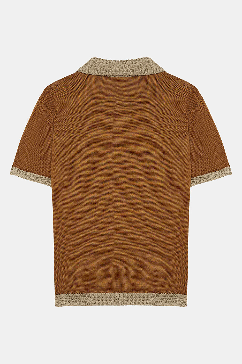 Camel Polo Yaka T-Shirt_4