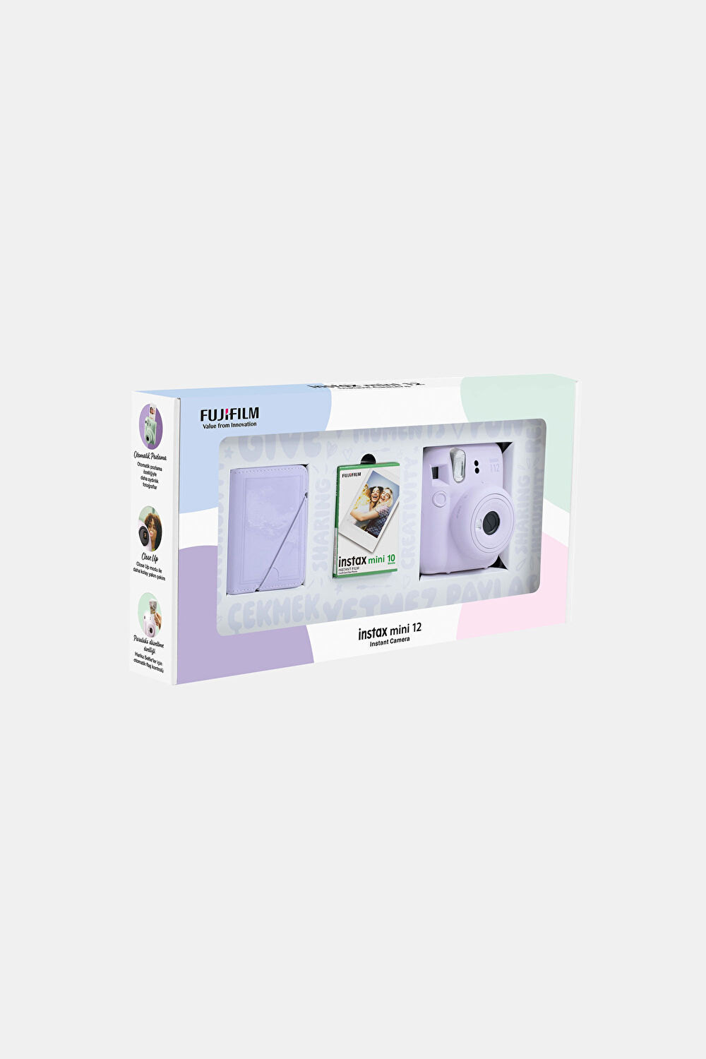 Instax Mini 12 Lılac Purple Mini Bundle Fotoğraf Makinesi_3