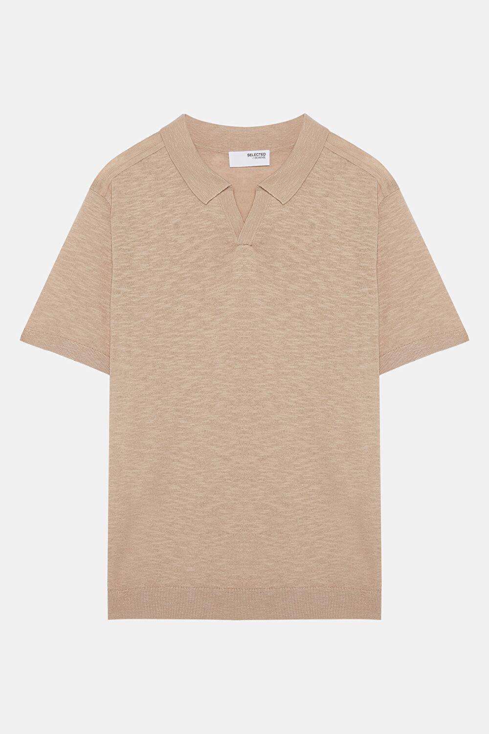 Polo Yaka Açık Pembe T-Shirt_0