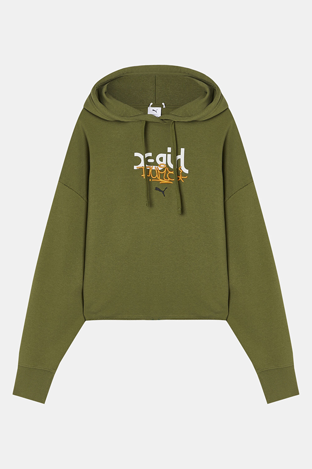 Haki Kapüşonlu Sweatshirt_3