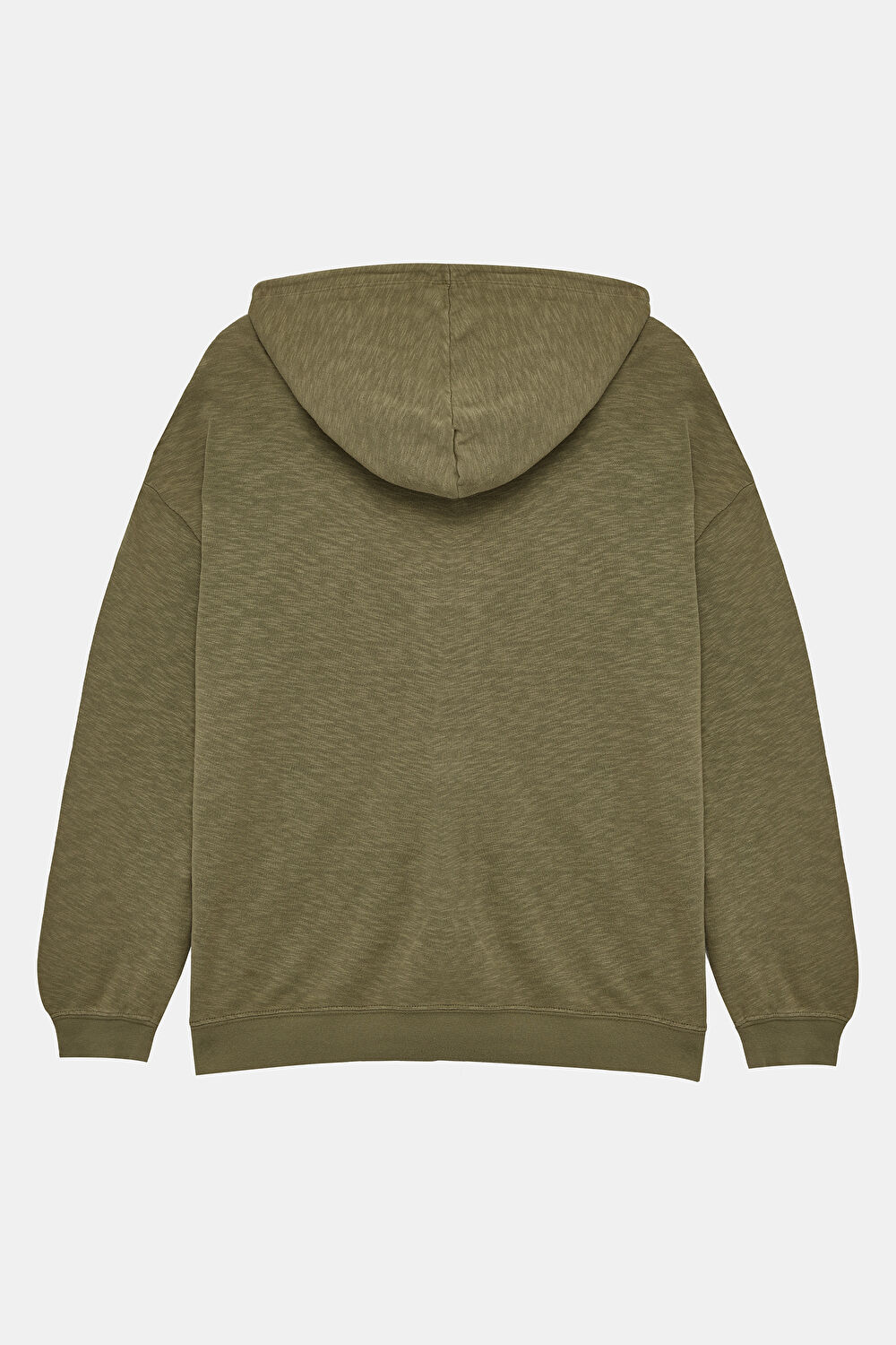 Haki Kapuşonlu Sweatshirt_3