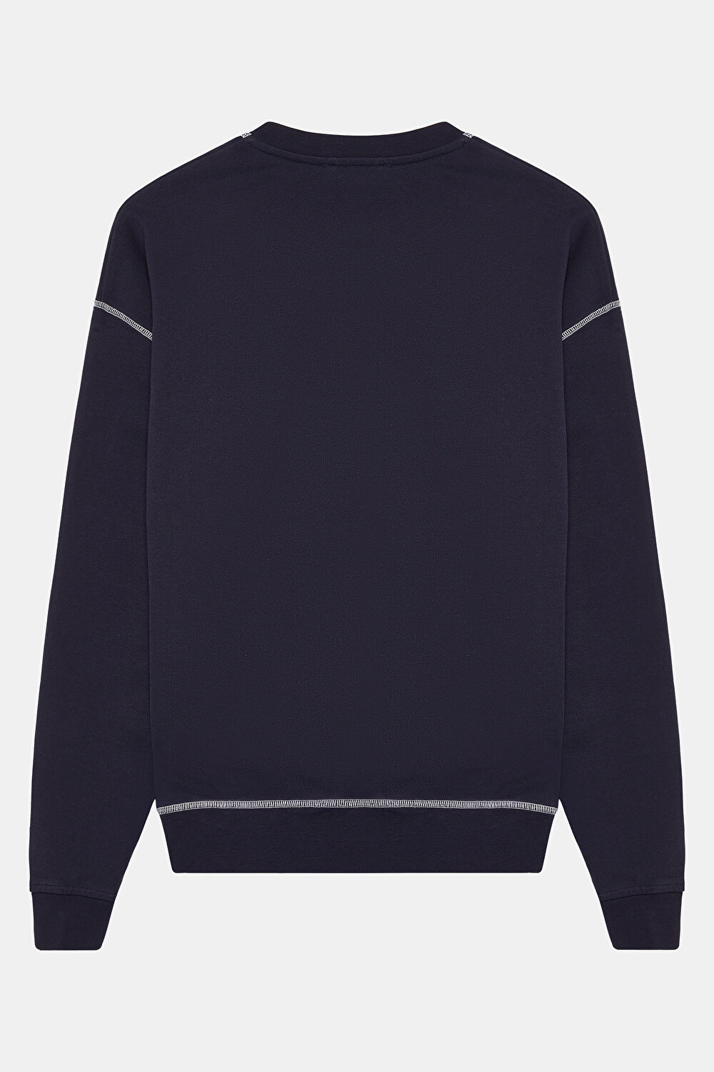 Lacivert Bisiklet Yaka Sweatshirt_2