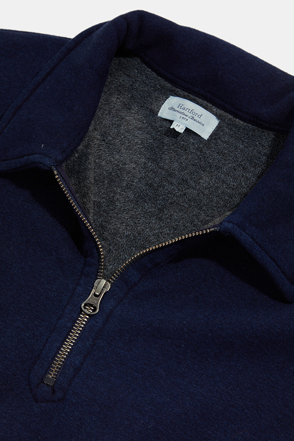 Lacivert Polo Yaka Sweatshirt_3