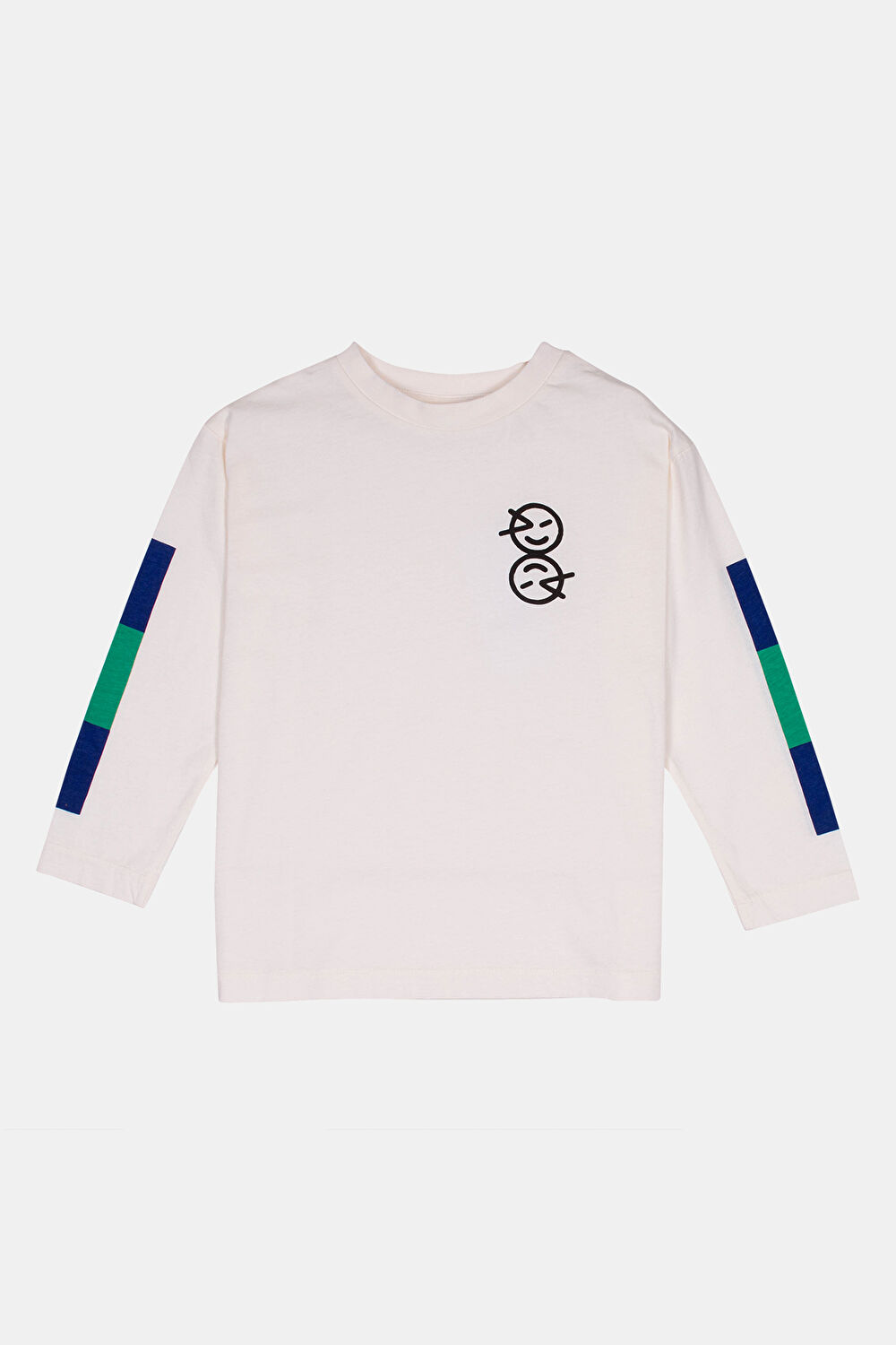 Relax Kalıp Ekru O Yaka T-Shirt_0