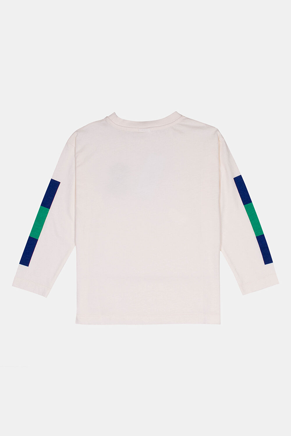 Relax Kalıp Ekru O Yaka T-Shirt_2