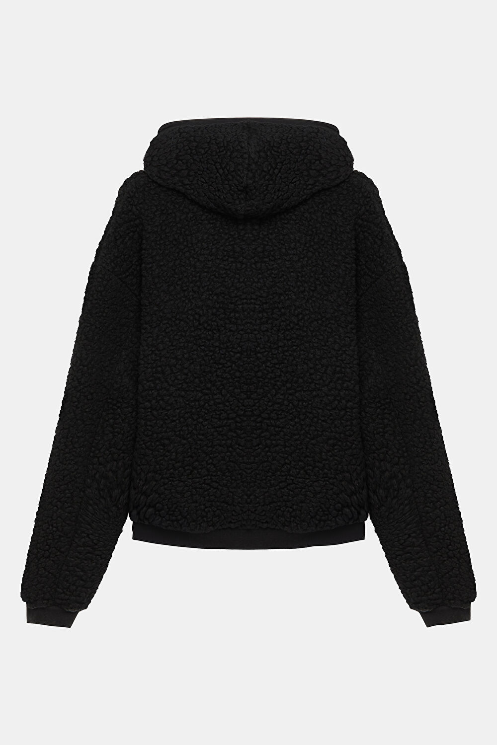 Siyah Oversize Kapüşonlu Sweatshirt_2