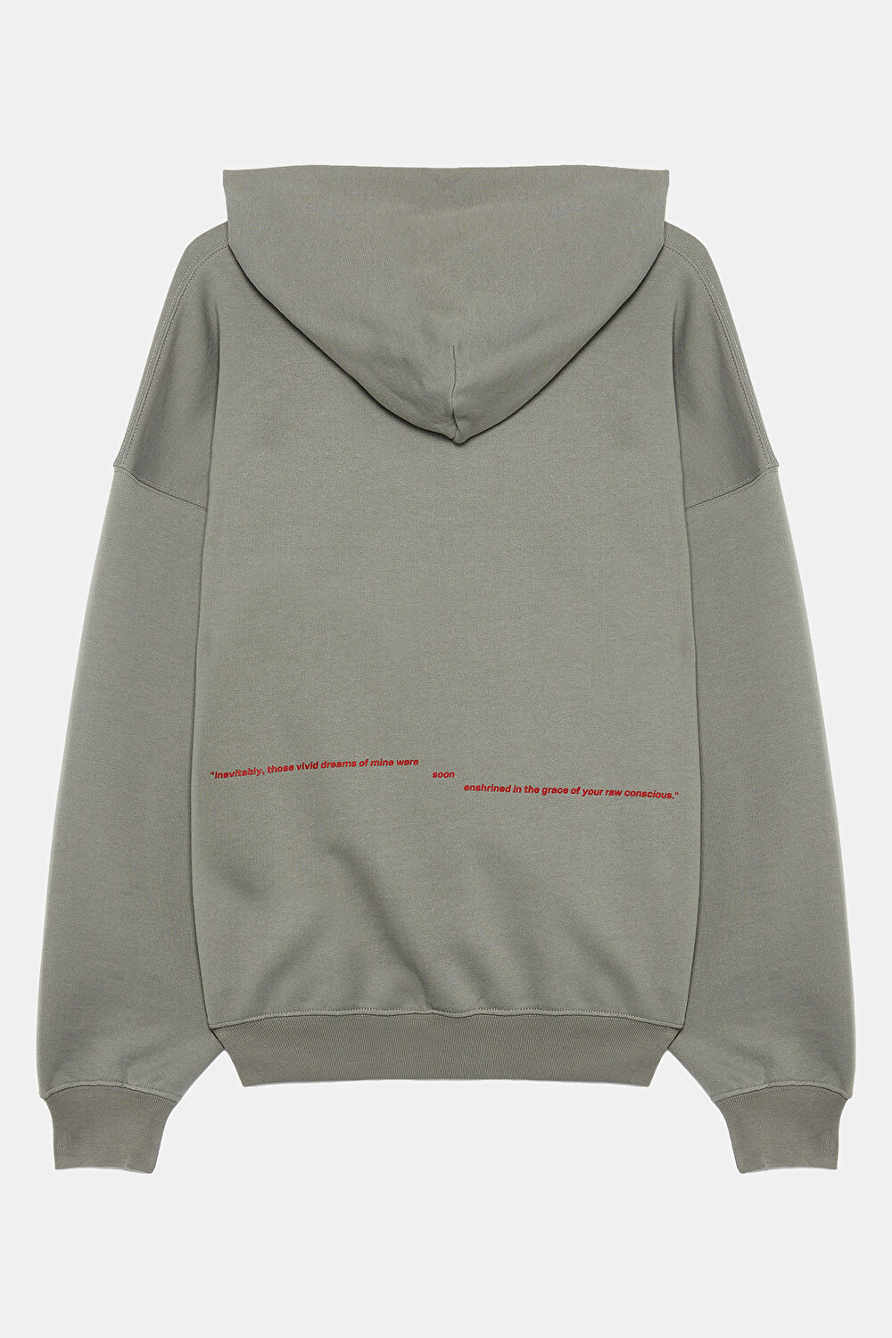 Gri Oversize Bisiklet Yaka Sweatshirt_2