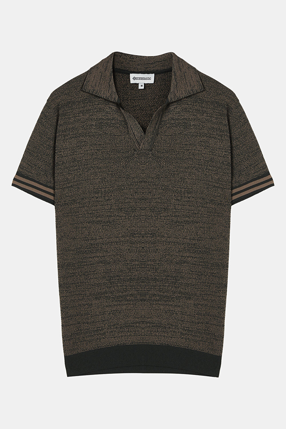 Kahve Polo Yaka T-Shirt_0