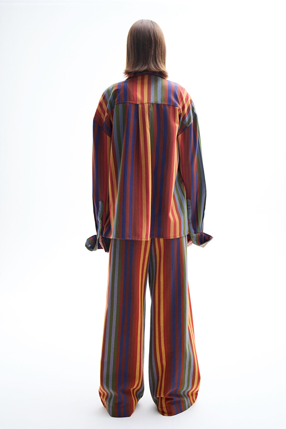 Turuncu Bol Paça Pantolon_2