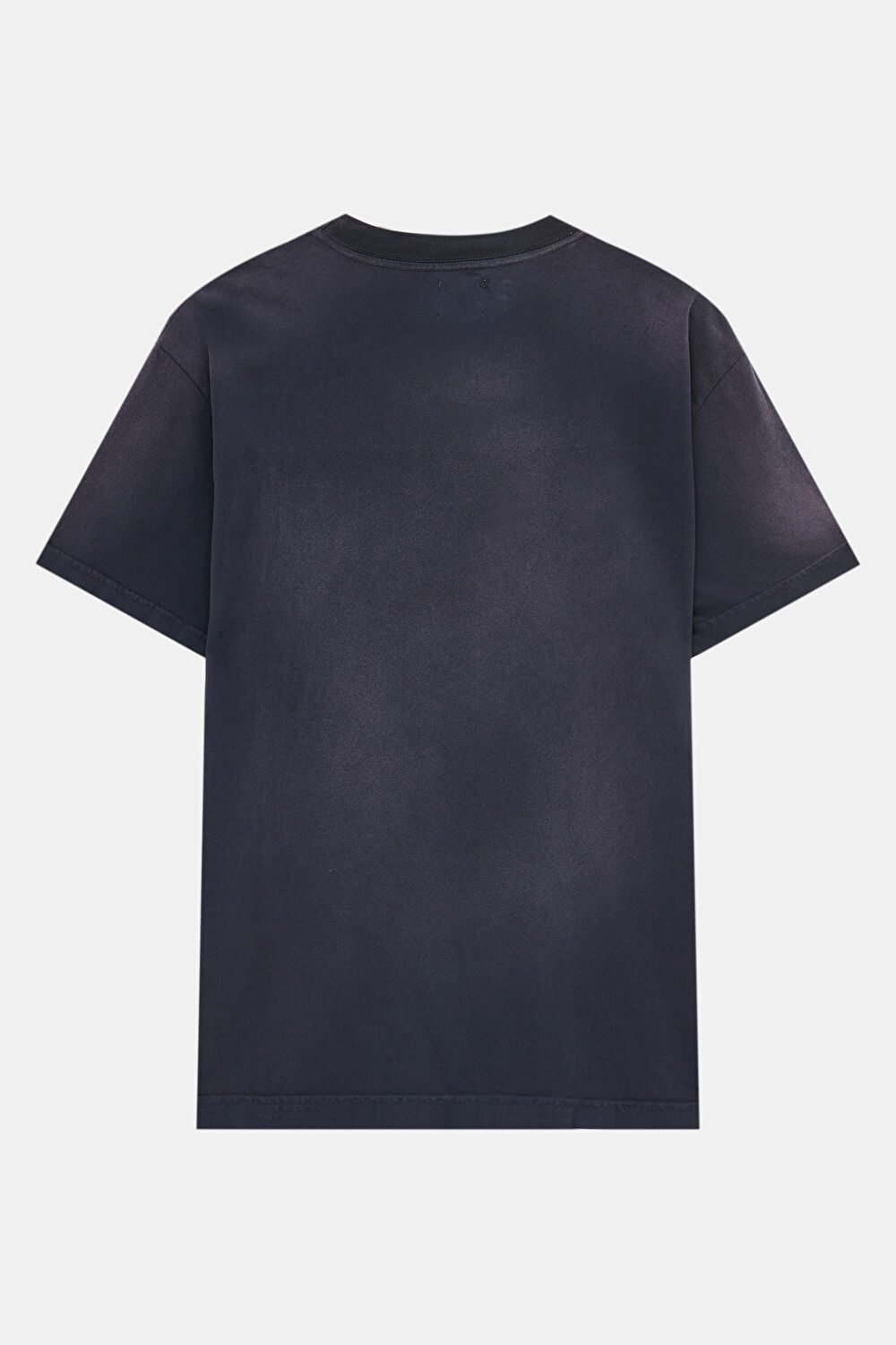 Relax Kalıp Antrasit Bisiklet Yaka Baskılı T-Shirt_2