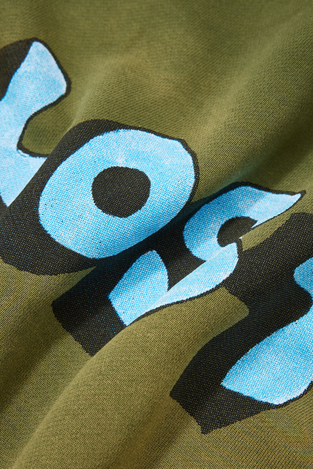 Haki Relax Kalıp Bisiklet Yaka Sweatshirt_4
