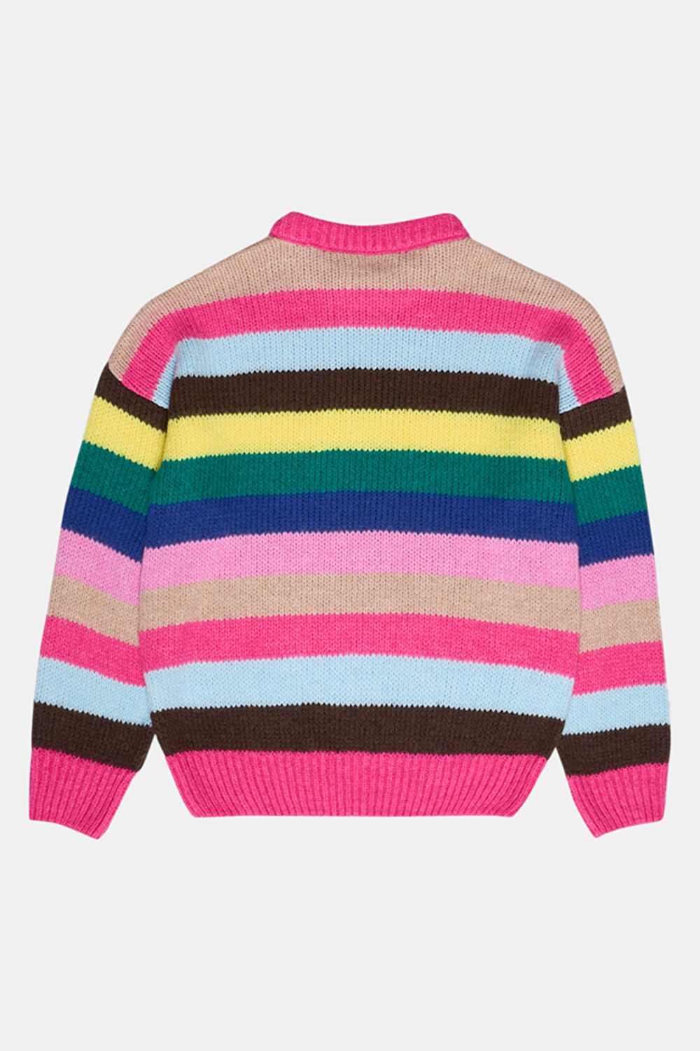 Lund Pembe Desenli Yün Kazak_2