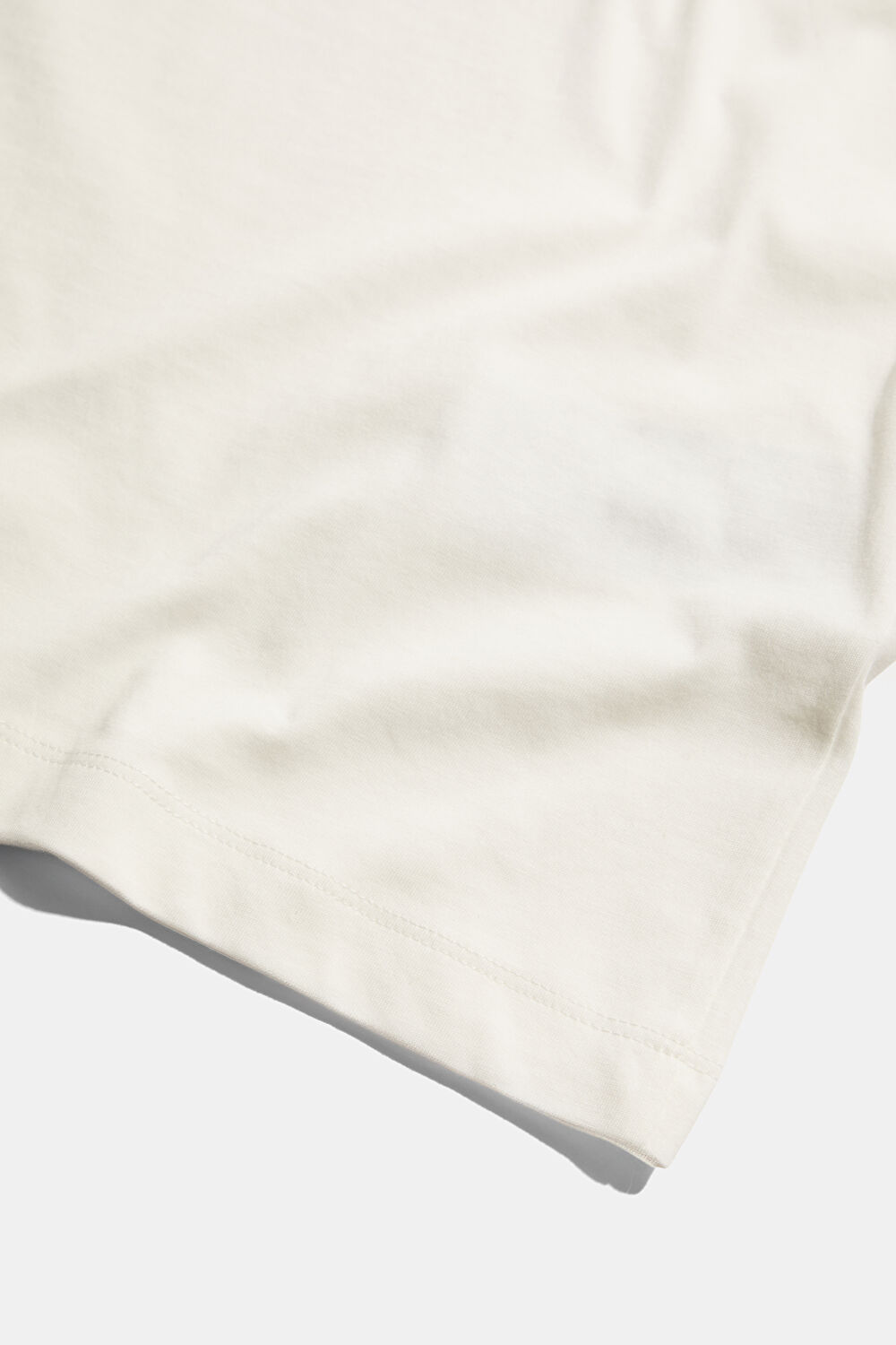 Relax Kalıp Krem O Yaka Baskılı T-Shirt_5