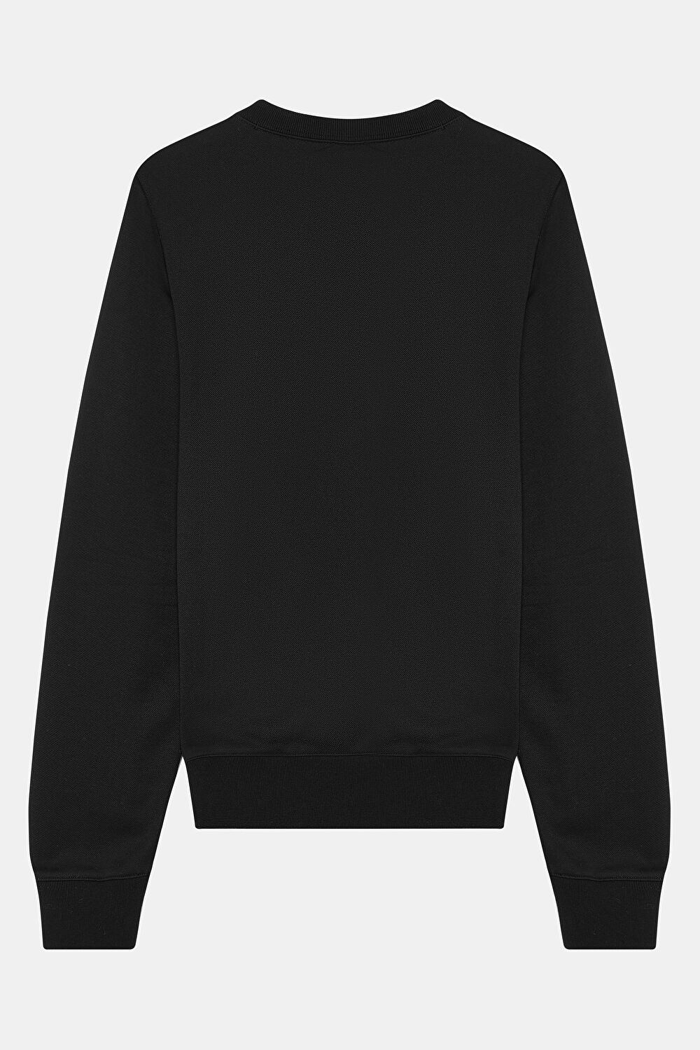 Siyah Relax Kalıp Bisiklet Yaka Sweatshirt_2