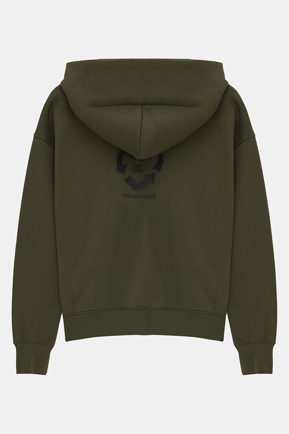 Haki Kapüşonlu Sweatshirt_2