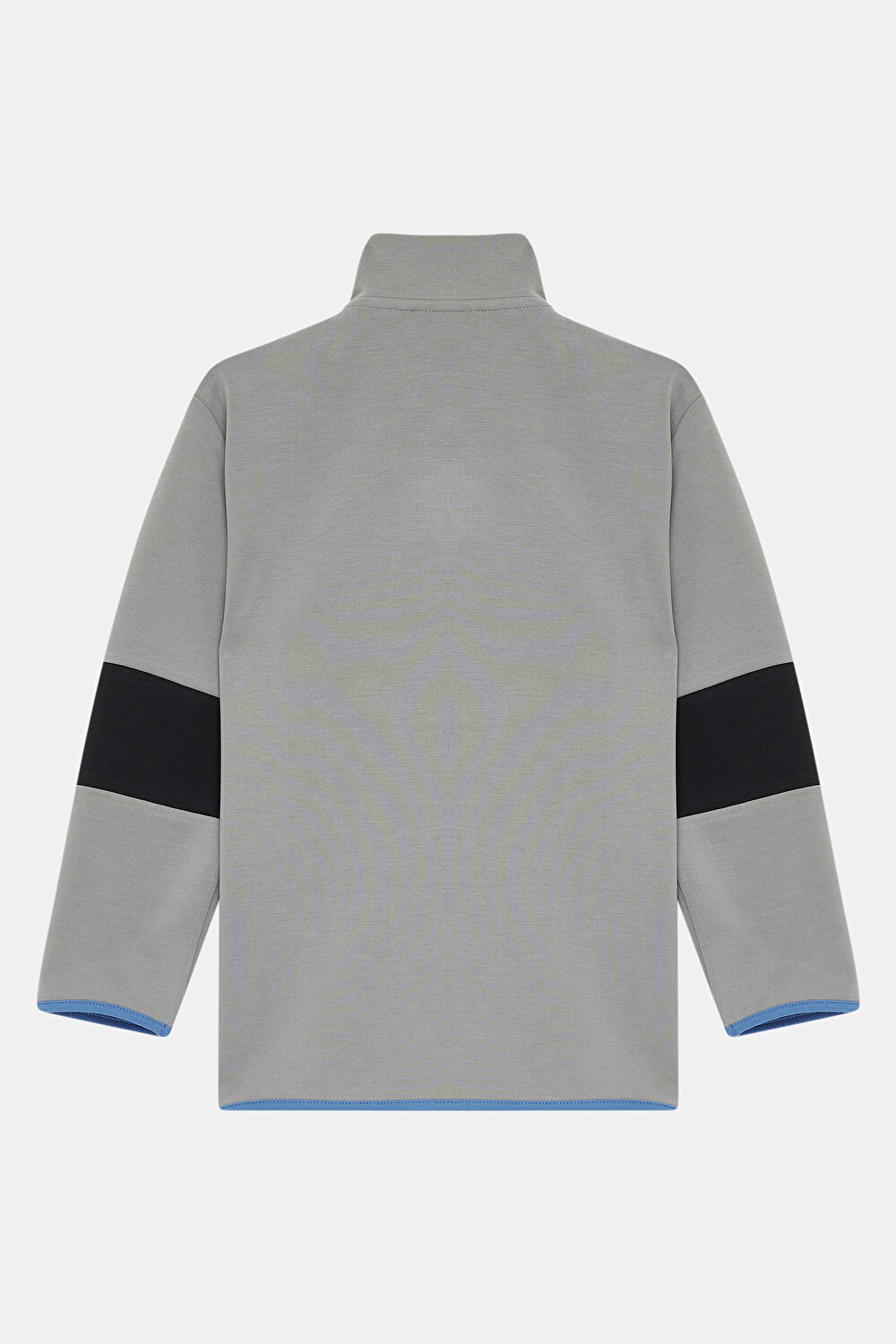 Gri Dik Yaka Sweatshirt_2