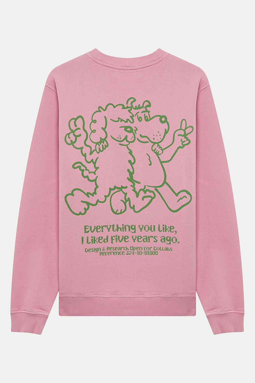 Pembe Bisiklet Yaka Sweatshirt_2