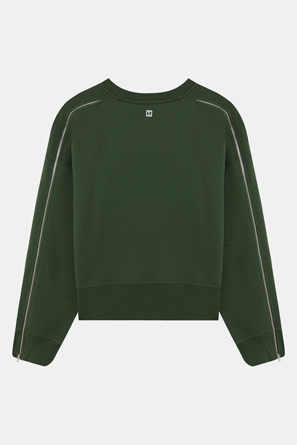 Haki Bisiklet Yaka Sweatshirt_2