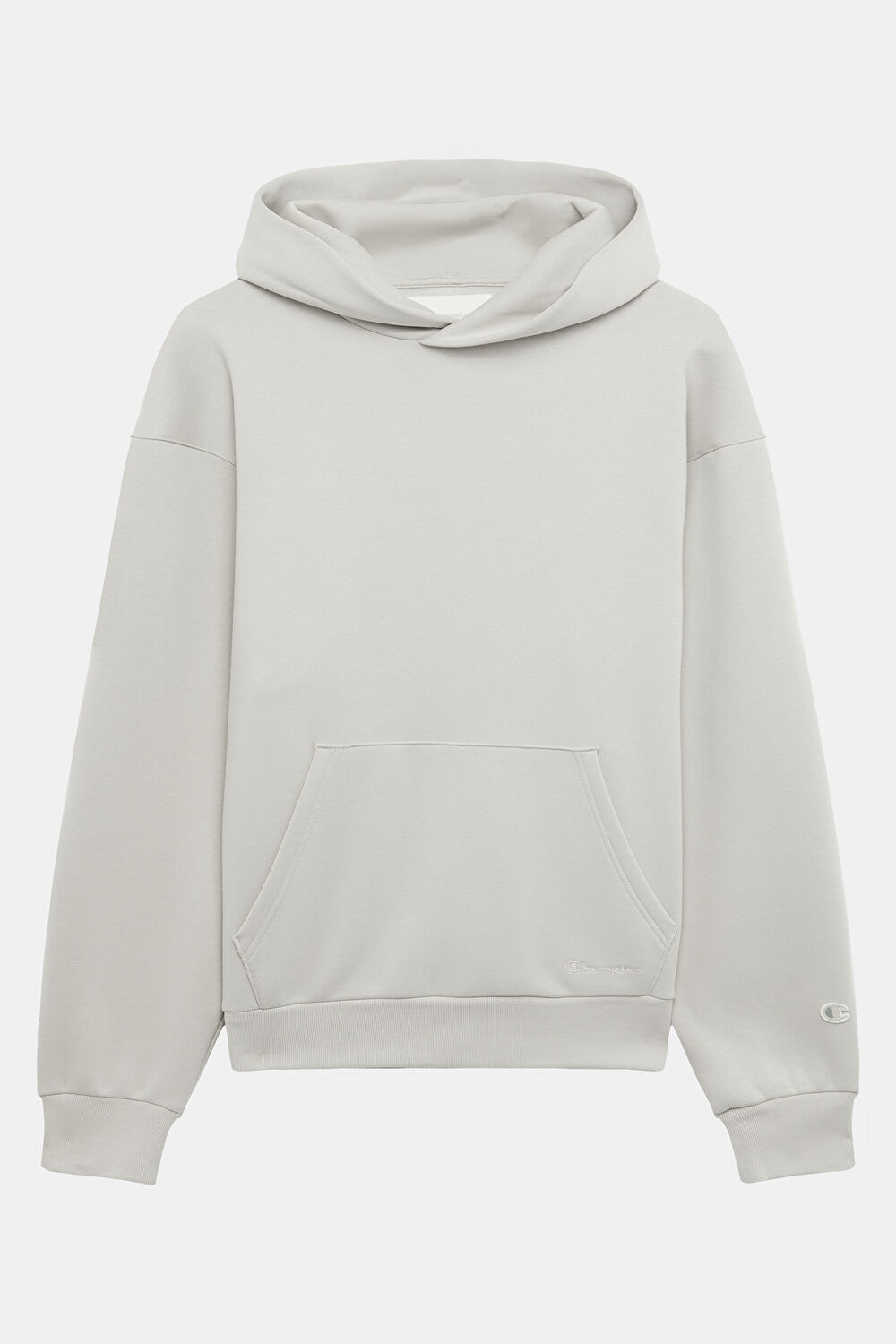 Krem Relax Kalıp Kapüşonlu Sweatshirt_0