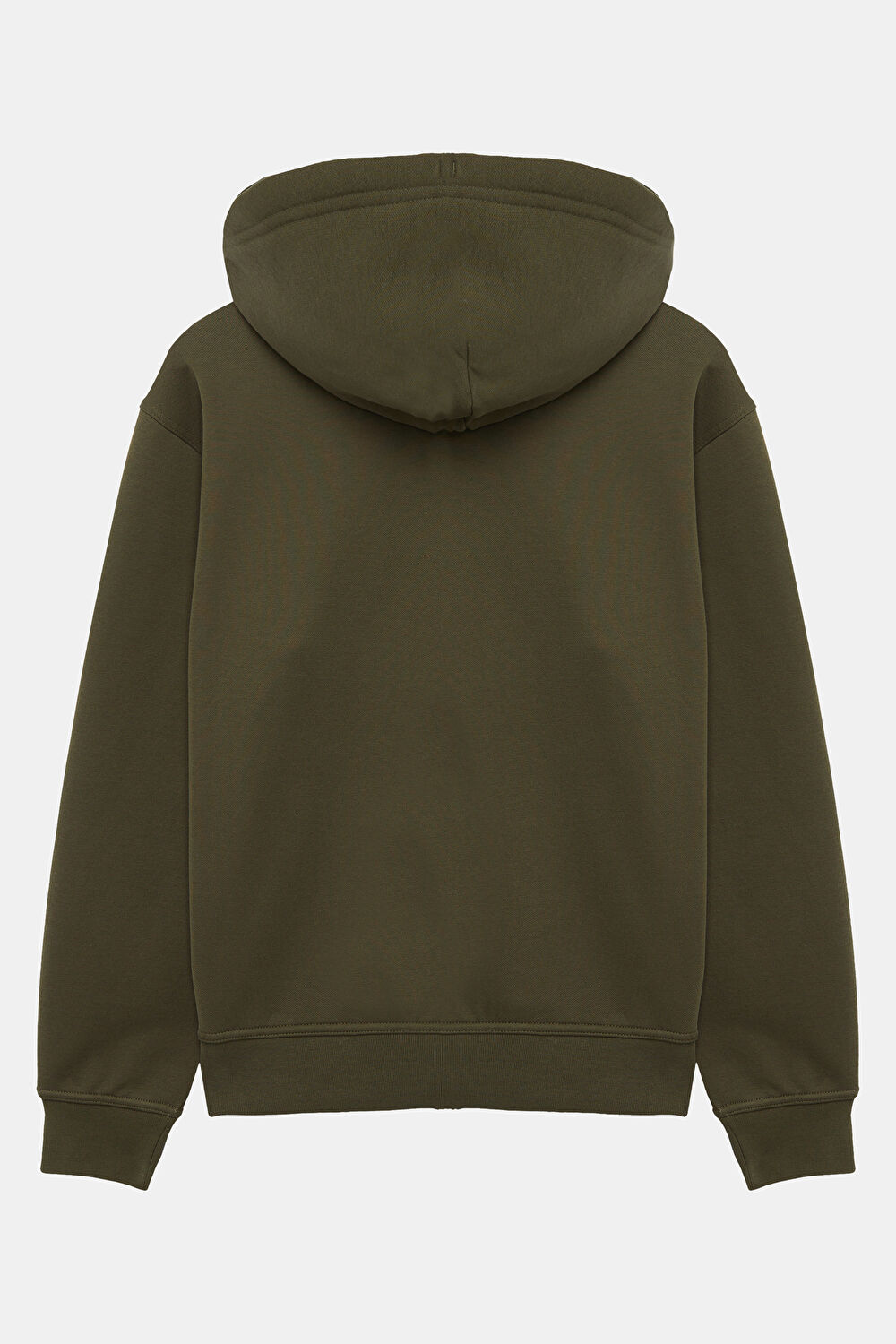 Haki Relax Kalıp Kapüşonlu Sweatshirt_2